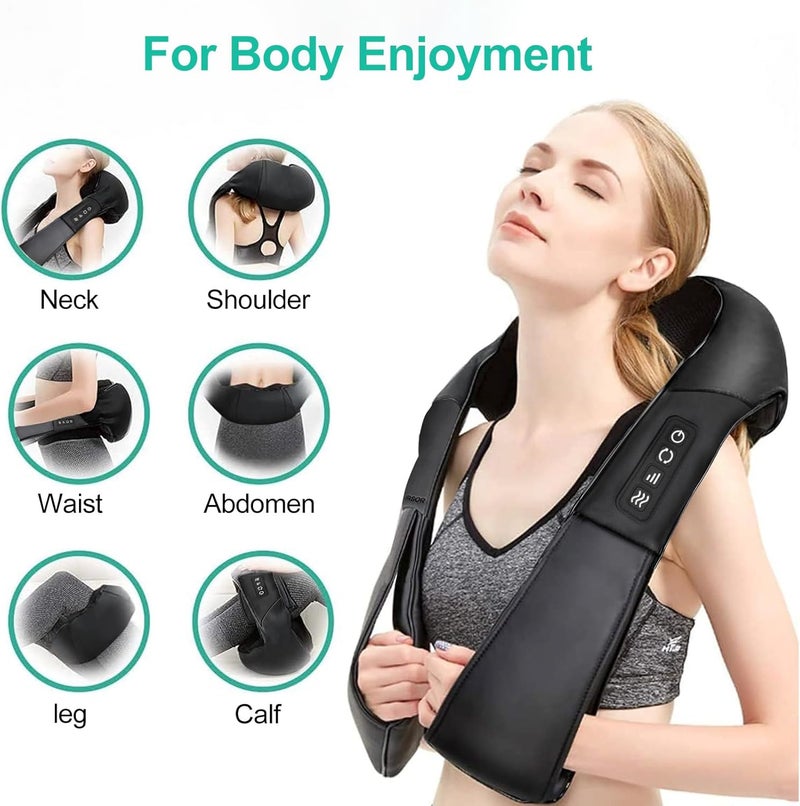 Medcursor Neck Massager, Portable Electric Neck and Back Massager with Heat, Deep Tissue 3D Kneading Pillow for Muscle Pain Relief, Ideal Father’s Day Gift, Not Cordless - Image 3